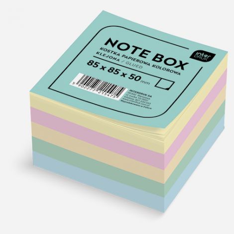 Kostka Papierowa Interdruk Kolorowa 8.5x8.5x5cm Klejona
