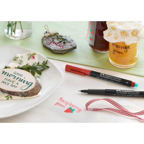 Marker Faber-Castell Multimark Ohp Permanentny, S, czarny - 5