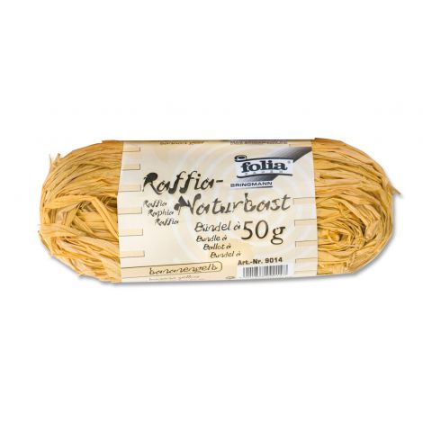 Rafia naturalna Folia 50g, Żółta - 2