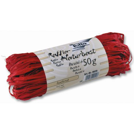 Rafia naturalna Folia 50g, Czerwona - 2