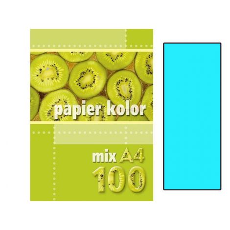 Papier ksero A4/100/80g Kreska turkusowy