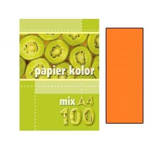 Papier ksero A4/100/80g Kreska pomarańczowy