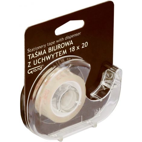 Taśma biurowa Grand, 18mm x 20y z dyspenserem