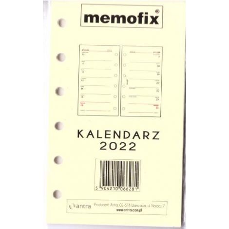 2024 Wkład do organizera Antra Kalendarzowy A6