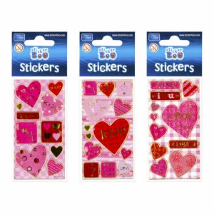 Naklejki StickerBoo Serca Silver