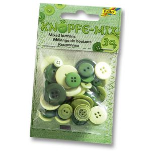 Guziki Folia 30g, Mix Zielony