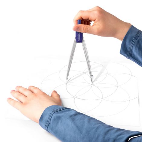Cyrkiel Staedtler szkolny z etui na grafity - 5