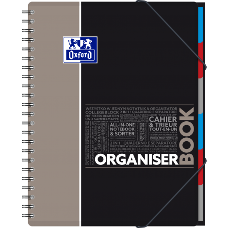 Kołonotatnik Oxford Student Organiserbook A4/80 kratka - 3