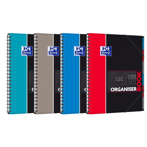 Kołonotatnik Oxford Student Organiserbook A4/80 kratka