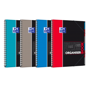 Kołonotatnik Oxford Student Organiserbook A4/80 kratka