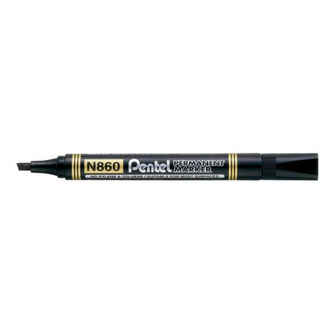 Marker Pentel ze ściętą końcówką, Czarny - 2