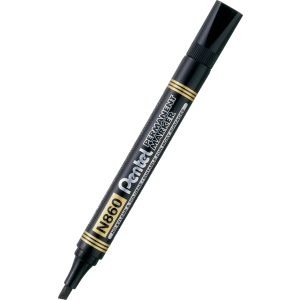 Marker Pentel ze ściętą końcówką, Czarny