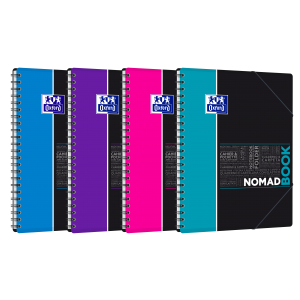 Kołonotatnik Oxford Student Nomadbook A4/80 kratka