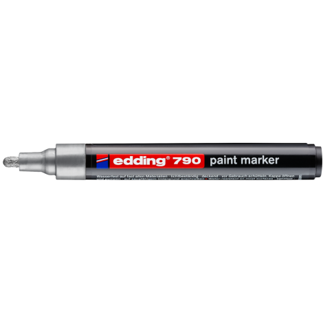 Marker olejowy Edding Lakierowy okrągły 2.0-3.0mm, Srebrny - 2