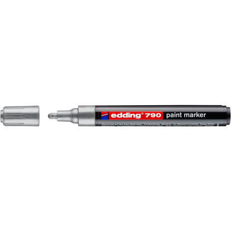 Marker olejowy Edding Lakierowy okrągły 2.0-3.0mm, Srebrny