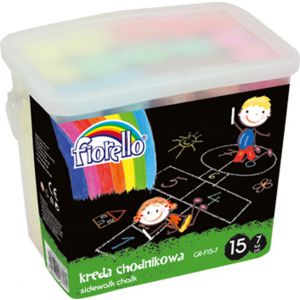Kreda Fiorello chodnikowa, 15 sztuk, 7 kolorów