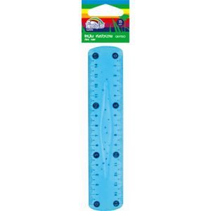 Linijka Fiorello plastikowa elastyczna 15cm