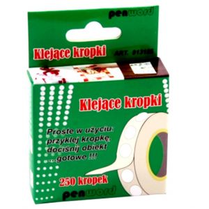Kropki klejące Penword 250szt, 10.0mm