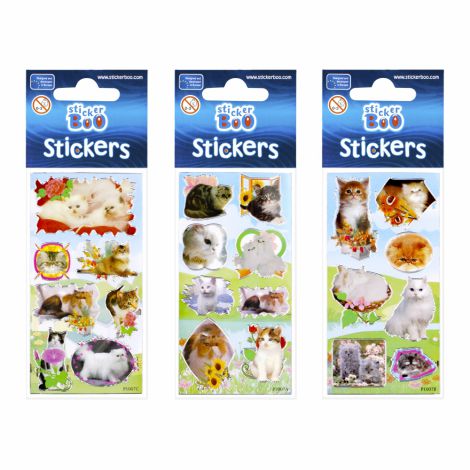 Naklejki StickerBoo Koty Silver