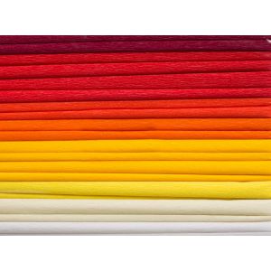 Bibuła marszczona Happy Color 25x200cm 10 rolek MIX kolory ciepłe