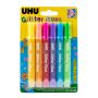 Klej brokatowy UHU Glitter Glue 6 kolorów x 10ml - 2