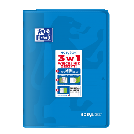 Zeszyt Oxford PP Easybook A4/60 kratka, z marginesem - 12