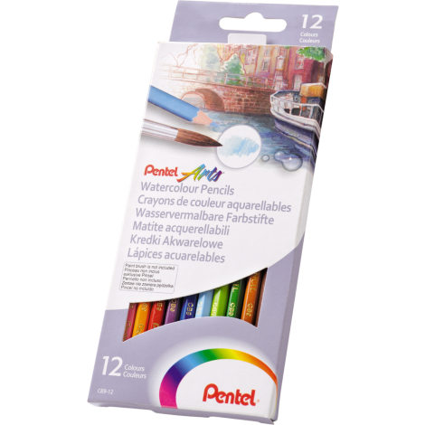 Kredki akwarelowe Pentel 12 kolorów