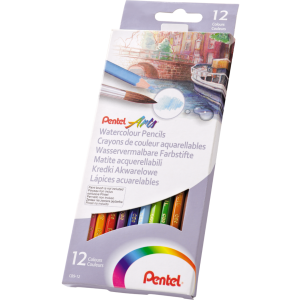 Kredki akwarelowe Pentel 12 kolorów