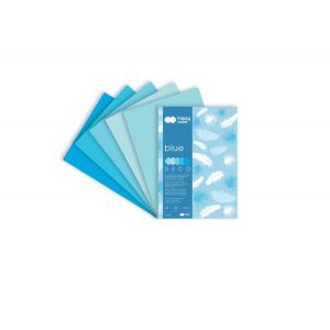 Blok Happy Color Deco Blue A4/20/170g 5 kolorów
