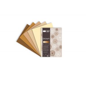 Blok Happy Color Deco Brown A4/20/170g 5 kolorów