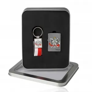 Zestaw Zippo Zapalniczka benzynowa + Brelok Polska