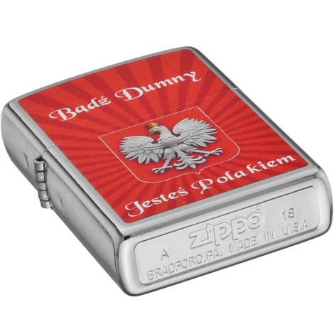 Zapalniczka benzynowa Zippo Bądź Dumny Street Chrome - 2