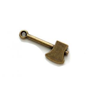 Zawieszka metalowa Charms ScrapBerry's Siekierka Brąz, 28mm