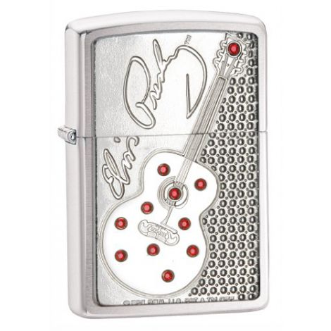 Zapalniczka benzynowa Zippo Elvis Guitar Bing Brushed Chrome