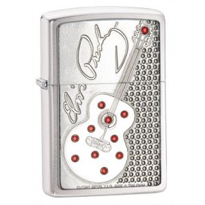 Zapalniczka benzynowa Zippo Elvis Guitar Bing Brushed Chrome