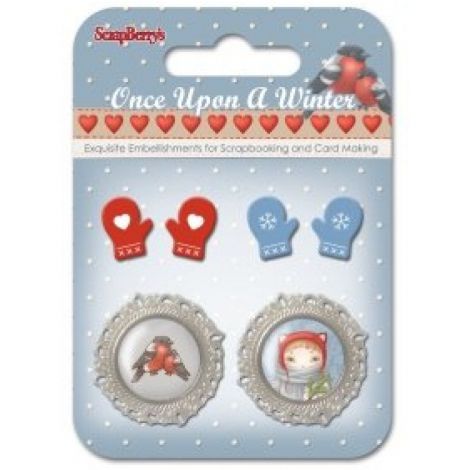 Elementy metalowe Scrap Berry's Once Upon a Winter 4, 6szt