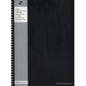Kołozeszyt Pukka Pad Project Book Jotta Black A4/80/80g kratka, czarny