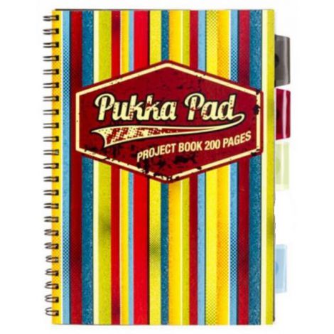 Kołozeszyt Pukka Pad Project Book Americano B5/100/80g kratka, żółty