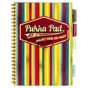 Kołozeszyt Pukka Pad Project Book Americano B5/100/80g kratka, żółty