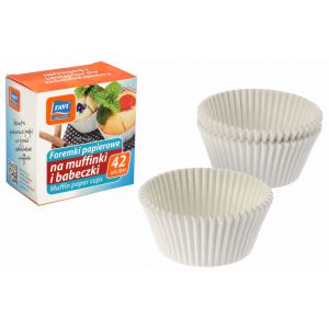Foremki papierowe na muffinki i babeczki Ravi, 42szt