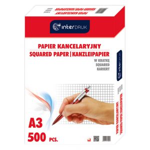 Papier Kancelaryjny Interdruk A3/500 kratka