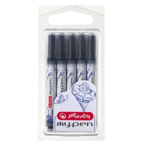 Naboje do pióra wiecznego Herlitz My Pen, 5szt niebieskie