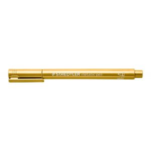 Marker Staedtler Metallic, okrągła końcówka, złoty