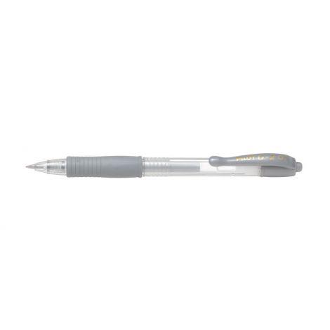 Długopis żelowy Pilot G2 Metallic srebrny