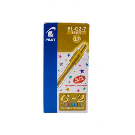 Długopis żelowy Pilot G2 Metallic srebrny - 3