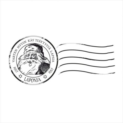 Stempel gumowy Crafty Moly List do Św. Mikołaja mały