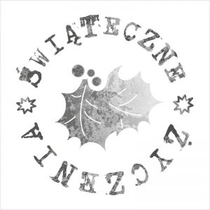 Stempel gumowy Crafty Moly Świąteczne Życzenia