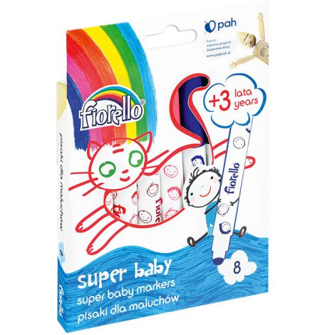 Pisaki Fiorello Super Baby dla maluchów, 8 kolorów