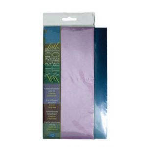 Folia samoprzylepna lustrzana 6szt, pink/błękit