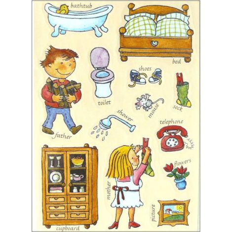 Naklejka Decor English "At home II"